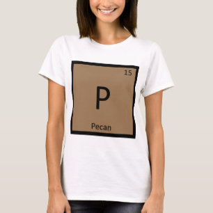 P - Symbol för bord för pecannötnötkemi period T-shirt