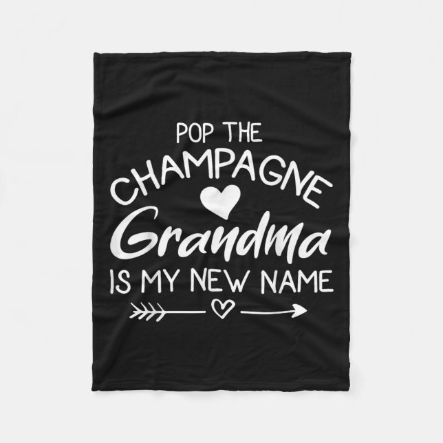 P The Champagne Grandma Is My New Name  Fleecefilt (Framsidan)