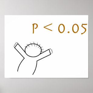 P-value-poster för statistiker poster