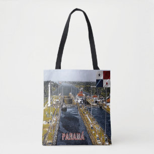 PA0003 Amerika - Panama - Kanallås - panoramabilde Tygkasse