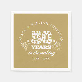 På 50:e Bröllop-årsdagen av Skapar Guld Pappersservett