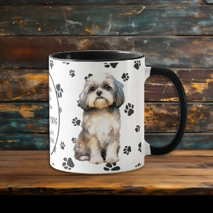 På 8:e dagen Skapat Gud Shih Tzu Hundar Mugg