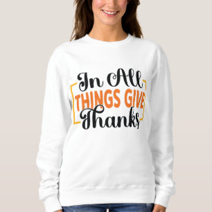 PÅ ALLA SAK GE TACK-THANKSGIVINGAR T SHIRT