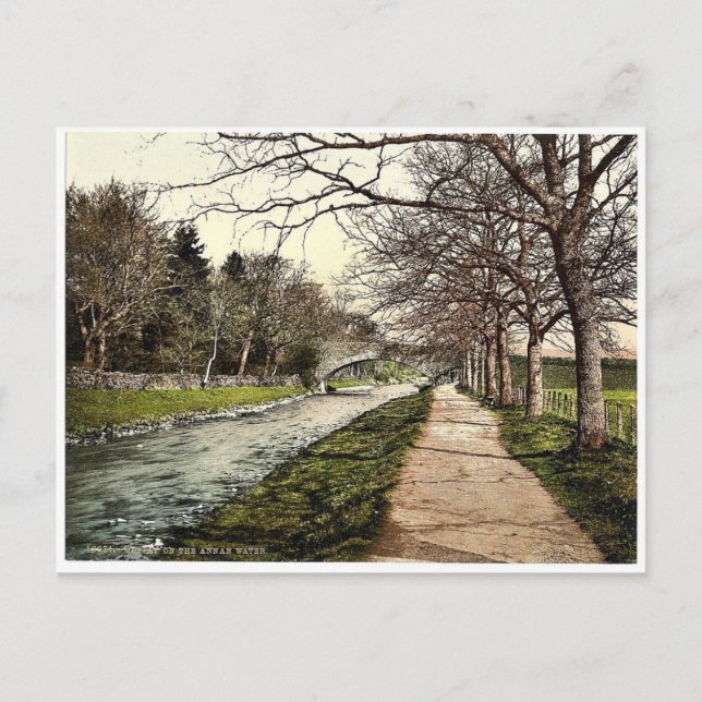 På Annan vatten, Moffat, Scotland Classic Photo Vykort (Framsida)