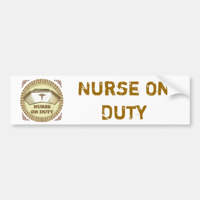 På anpassningsbarna Nurse-stötfångare Bildekal (Framsidan)