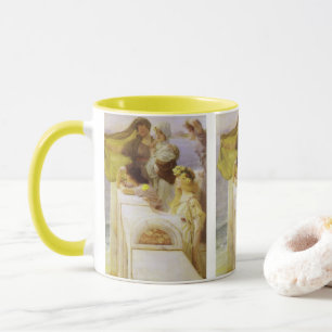 På Aphroditens vagga av Herr Lawrence Alma Tadema Mugg