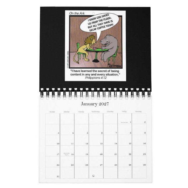 På arkkalendern kalender (Jan 2027)