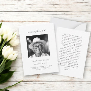 på att älska minnet av ett modernt, enkelt bönekor anteckningskort