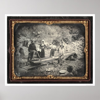 På Auburn Ravine, 1852 av Joseph Blaney Starkweath Poster