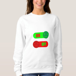 På Av Humör Emoji Kvinnors Hoodie T Shirt