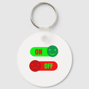 På av Mood Emoji Keychain Nyckelring