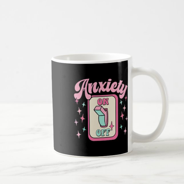 På av-Switch-Roligt - kvarhållning för psykisk häl Kaffemugg (Höger)