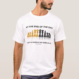 På avsluta av dagen mig förmiddag endast en t-shirt