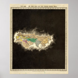 På avsluta av det tredje Punic krig 146 BC Poster
