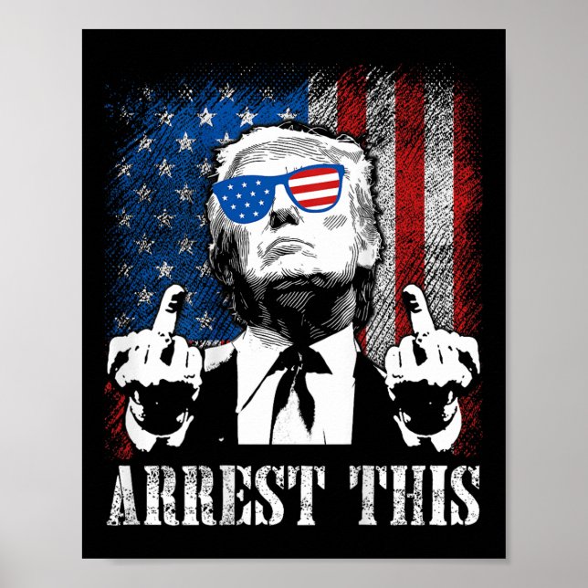 (på baksidan) Grip denna trump 2025 amerikanska Fl Poster (Framsidan)