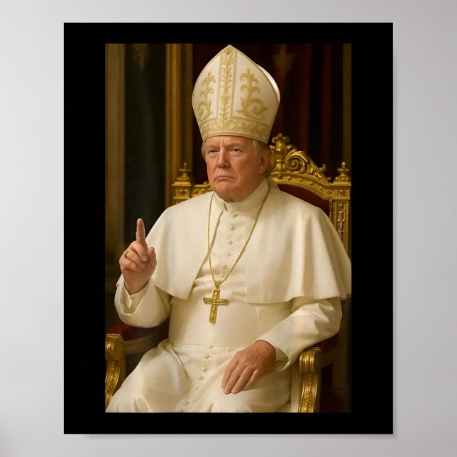 (på baksidan) Lönsam ordförande Trumpy vill bli et Poster (Framsidan)