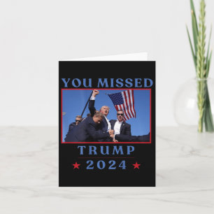 (på baksidan) Lustigt att du missade Trump 2024 US Kort