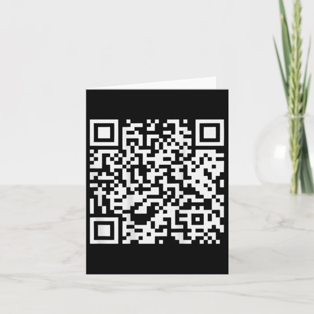 (på baksidan) Lustigt Qr är inte ett litet BTch-ko Kort (Framsida)