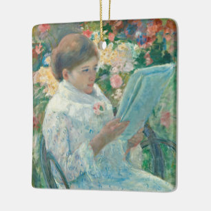 På Balcony - Mary Cassatt - Fine Art Repro Julgransprydnad Keramik