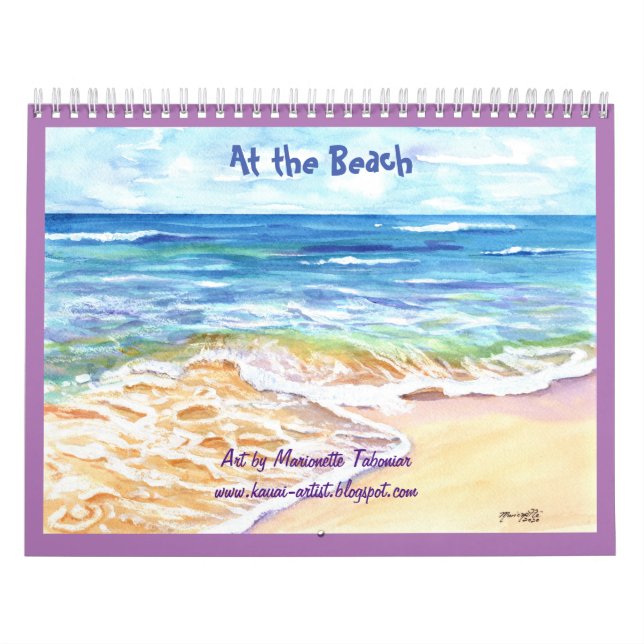 På Beach Hawaiian Kauai Kalender (Omslag)