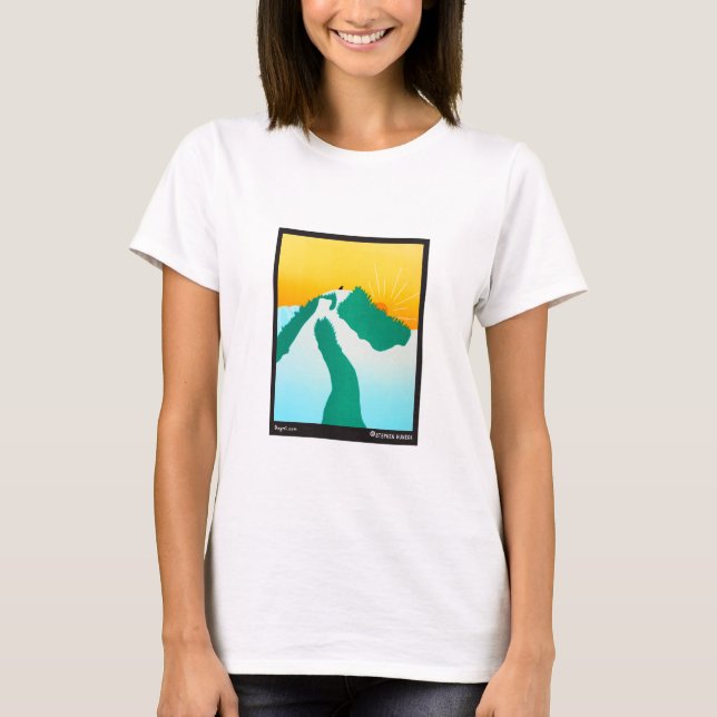 På berget - Stephen Huneck Tee Shirt (Framsida)