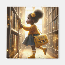 På biblioteket - Gul magnet