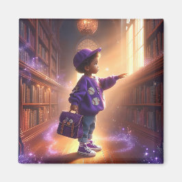 På biblioteket - Violett magnet