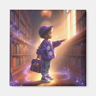 På biblioteket - Violett magnet