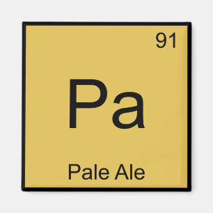 Pa - Blek Ale Chemistry Inslag Symbol öl Magnet