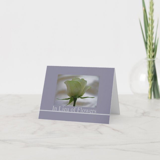 På Blommor - Välgörenhetssympati Kort (Framsida)