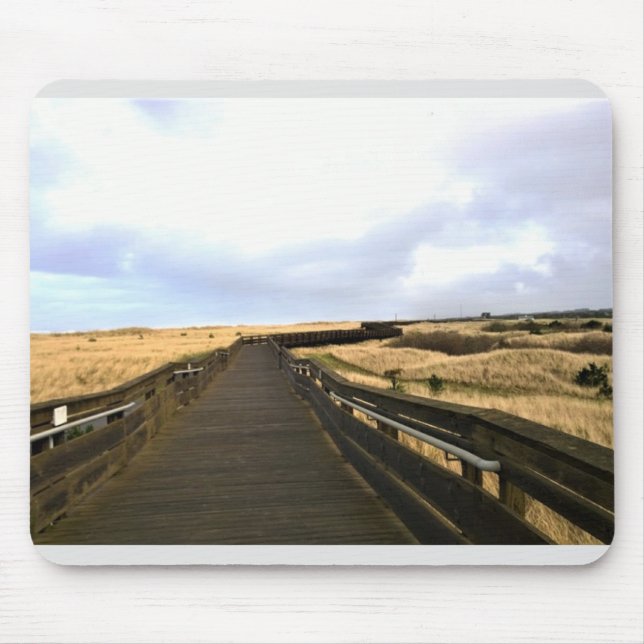 På Boardpromenaden, Long Beach, Washington Musmatta (Framsidan)