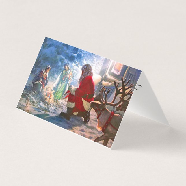 På böjd knä kort (Framsida)