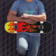 På brandskiss skateboard bräda 21,5 cm (Outdoor 3)