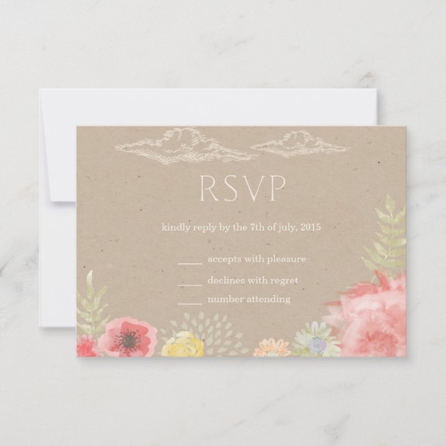 På Bröllopet OSA Meadow Summer Card (Framsida)