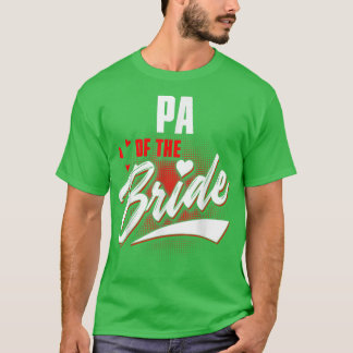Pa Bröllopsfesten Bride Matching Brudens sida T Shirt