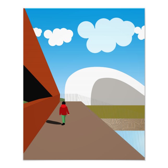 På bron fototryck (Framsidan)