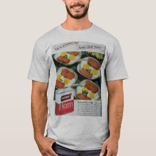 På burk skinkavintageannonsering t shirt