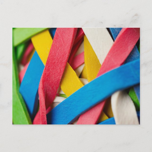 På Byrån Rubber Band Saker Vykort (Framsida)