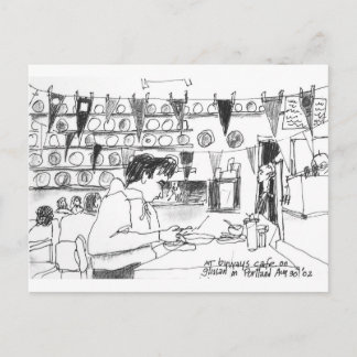 På Byways Cafe på Glissan, Portland, Oregon Vykort