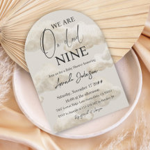 På Cloud 9 Beige Watercolor Himmel Baby Shower