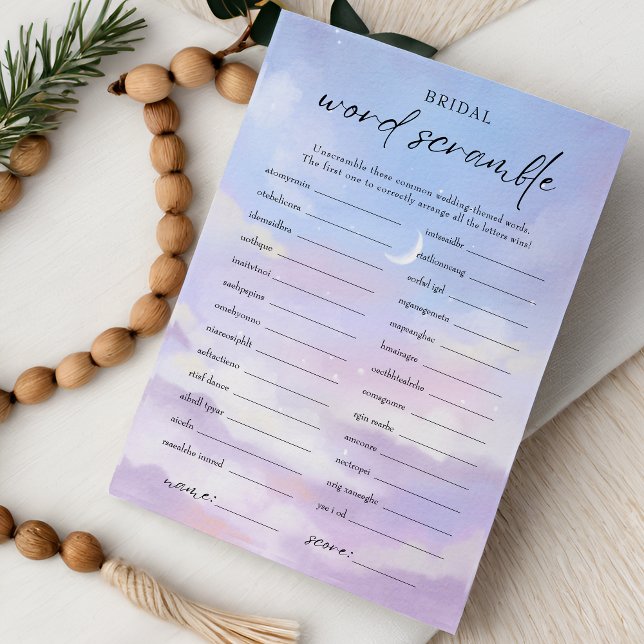 På Cloud 9 Ord-grafikkort för Möhippa med scraming Inbjudningar (Skapare uppladdad)