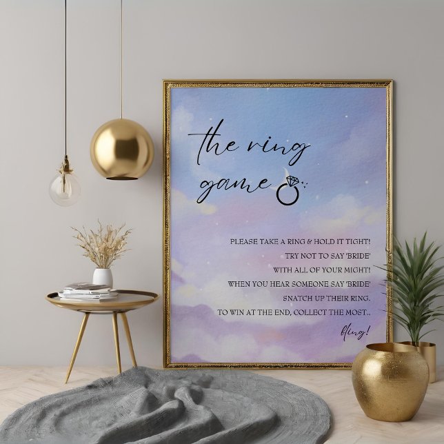 På Cloud 9 Ring-spelets Möhippa-spelsignatur Poster (Skapare uppladdad)