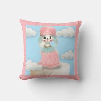 På Cloud 9-Vintagens Rosa Pillow vid mitten av årh Kudde