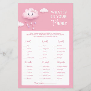 På Cloud Niine rosa Girl What in Your Mobil Game