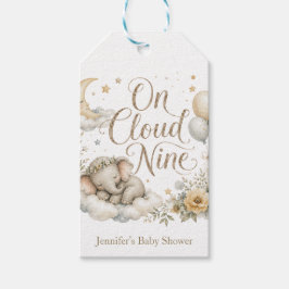 På Cloud Nine, Personlig Könsneutral Elefant Presentetikett