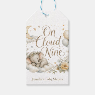 På Cloud Nine, Personlig Könsneutral Elefant Presentetikett