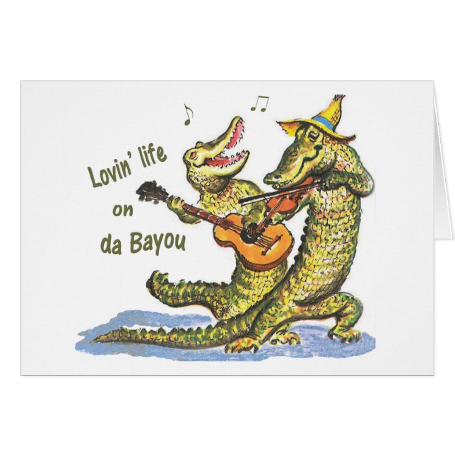 På da Bayou Hälsningskort (Framsidan Horizontal)