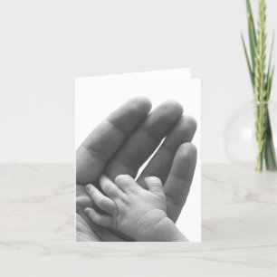 På Daddys Händer Notecard Kort