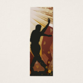 På dansbokmärket golv litet visitkort