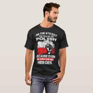 På den 8th dagen skapade guden polska tee shirt